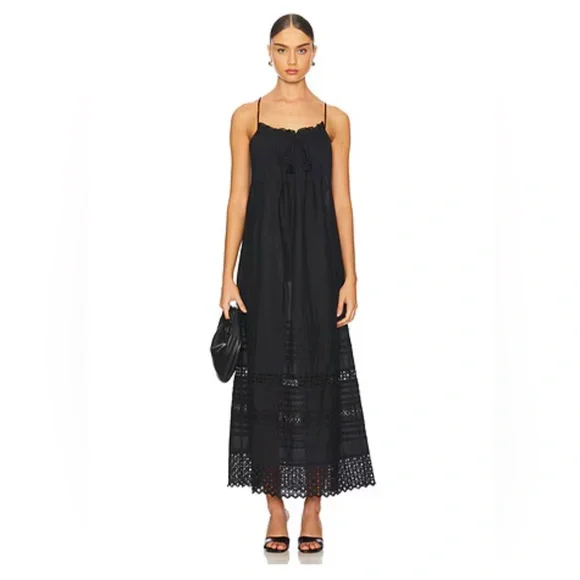 Spell | Dresses | Spell Black Eyelet Maxi Dress Never Worn | Poshmark